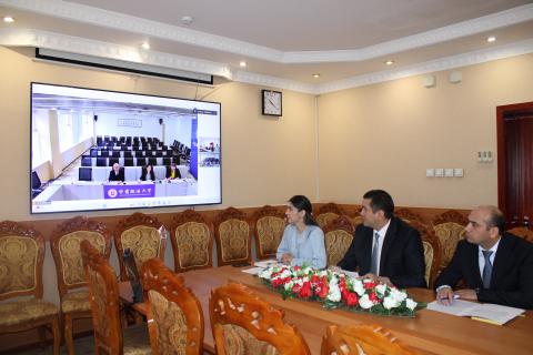Meeting of the Leadership of the National Center of Legislation under the President of the Republic of Tajikistan with the Leadership of the Gansu University of Political Science and Law of the People’s Republic of China