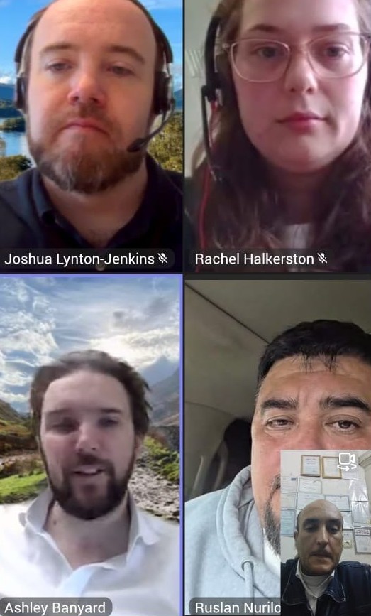 A virtual meeting was held between the head of the laboratory of bacterial and zoonotic diseases, Candidate of Veterinary Sciences Rasulov Sunatullo Abdurassulovich, and scientists from the United Kingdom representing the Animal and Plant Health Agency (APHA), including Professor Ashley Boniard and his colleagues, within the framework of international cooperation on transboundary infectious diseases.