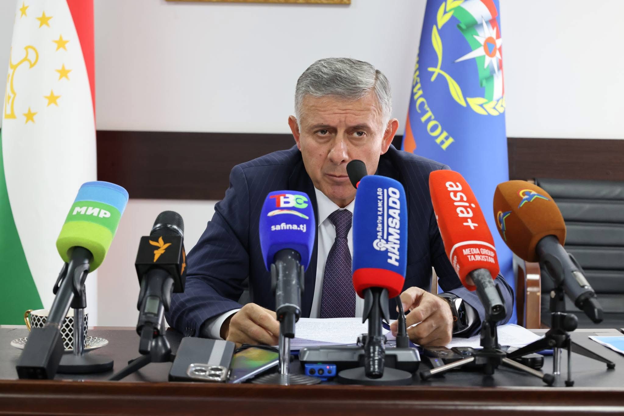 КҲФ: Дар Кумитаи ҳолатҳои фавқулодда ва мудофиаи гражданӣ нишасти матбуотӣ баргузор гардид